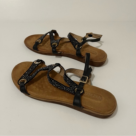 Patrizia ANNMAY Sandals by Spring Step Black Rhinestones Shoes Womens Size 10 - Picture 9 of 13
